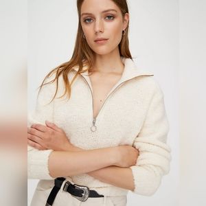 Aritzia Wilfred Free Gwyneth Sweater in Oak size Small